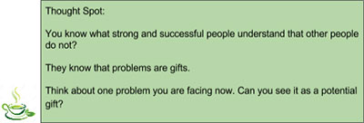 Thought Spot: You know what strong and successful people understand that the people do not?