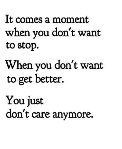 Is it normal to not want to get better? Expert answers & advice.